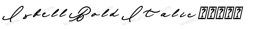 Isbell Bold Italic字体转换